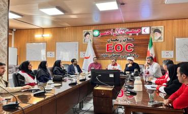 برگزاری جلسه مشترک اعضای تیم مدیریت بحران اداره کل پزشکی قانونی استان زنجان با جمعیت هلال احمر